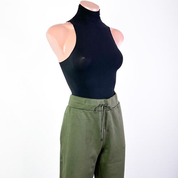 Ted Baker Vveria Relaxed Side Trim Jersey Knit Jogger Pant Olive size 2 US 6 NWT - Picture 3 of 12